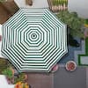 Sudzendf 10 ft. Tiers Umbrella Cover Replacement in Green Stripe