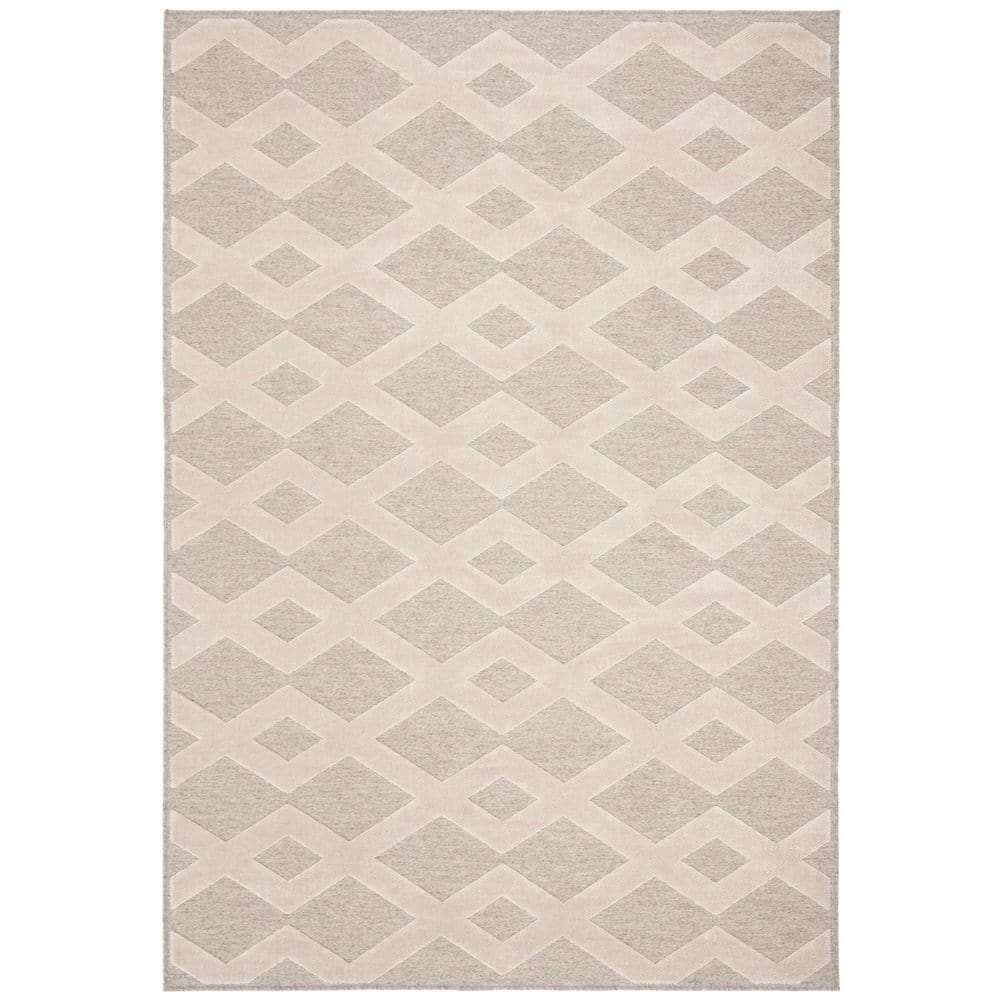 Lana 5 ft. x 8 ft. Beige/Beige High-Low Zig-Zag Area Rug price history on PriceWatchPro