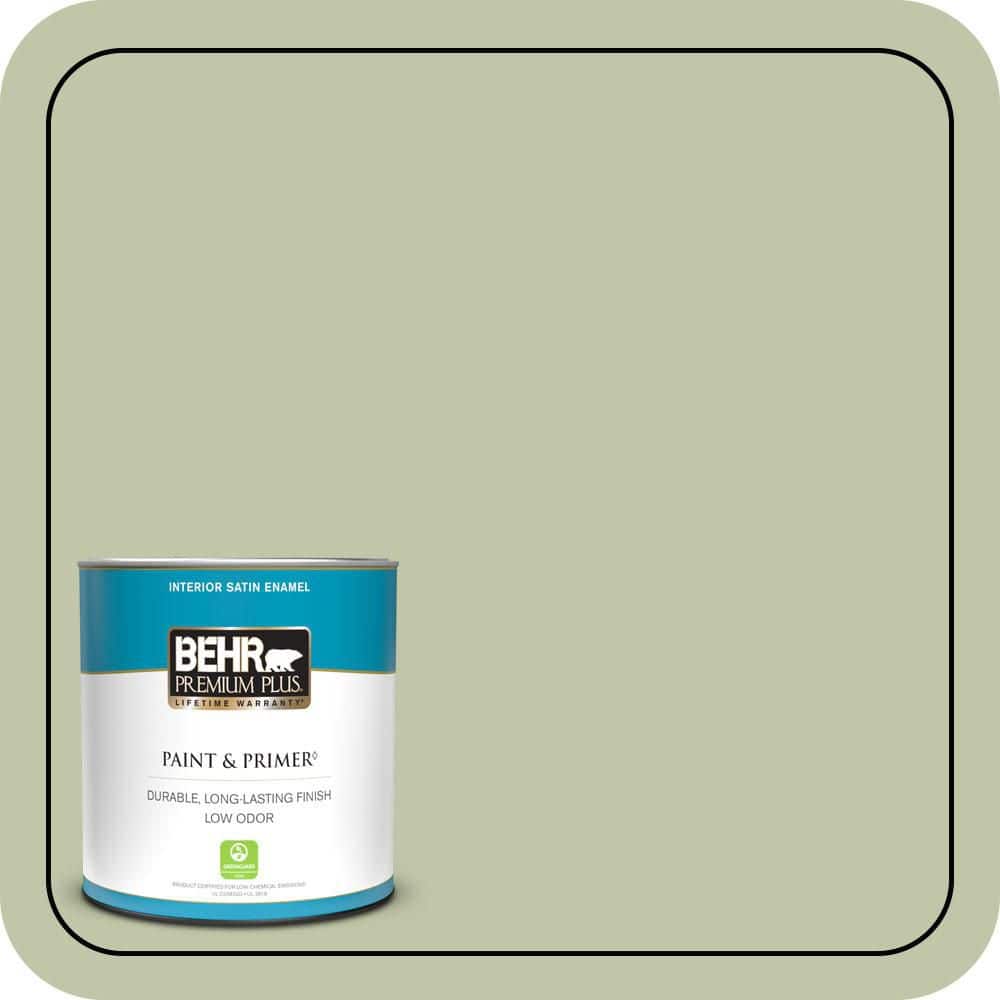 1 qt. #PPU10-08 Minted Lemon Satin Enamel Low Odor Interior Paint & Primer price history on PriceWatchPro