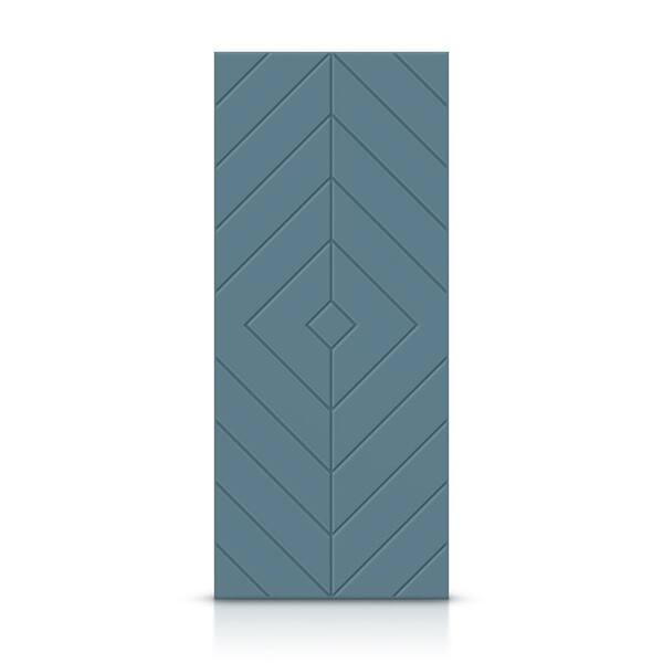 CALHOME 30 in. x 96 in. Hollow Core Dignity Blue Painted Composite MDF Interior Door Slab