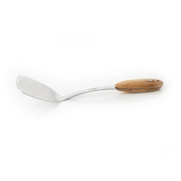 Unbranded Bamboo and Stainless Steel Solid Turner