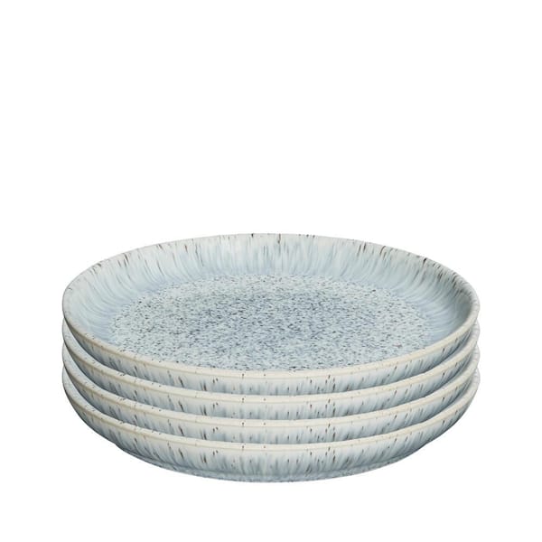 Halo Speckle Stoneware 8 oz. Medium Coupe Plates (Set of 4)