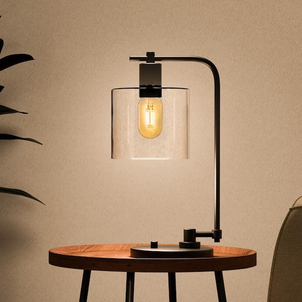 40-Watt Equivalent T14 Dimmable Straight Filament Amber Glass Vintage Edison E26 LED Light Bulb, Warm White (12-Pack)