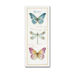 24 in. x 10 in. "Rainbow Seeds Butterflies I" by Lisa Audit Printed Canvas Wall Art