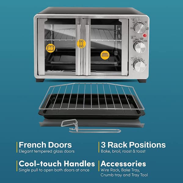 Elite Platinum Double Door Toaster Oven