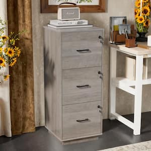 MAYKOOSH 9-Drawer Gray Wood 18.9 in. W Vertical File Cabinet