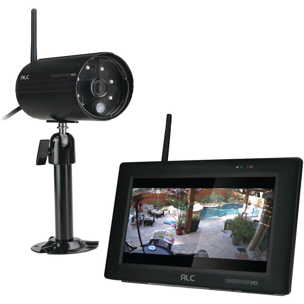 ALC Observer 4-Channel 1080p Wired HD Security Camera System with 7 in ...