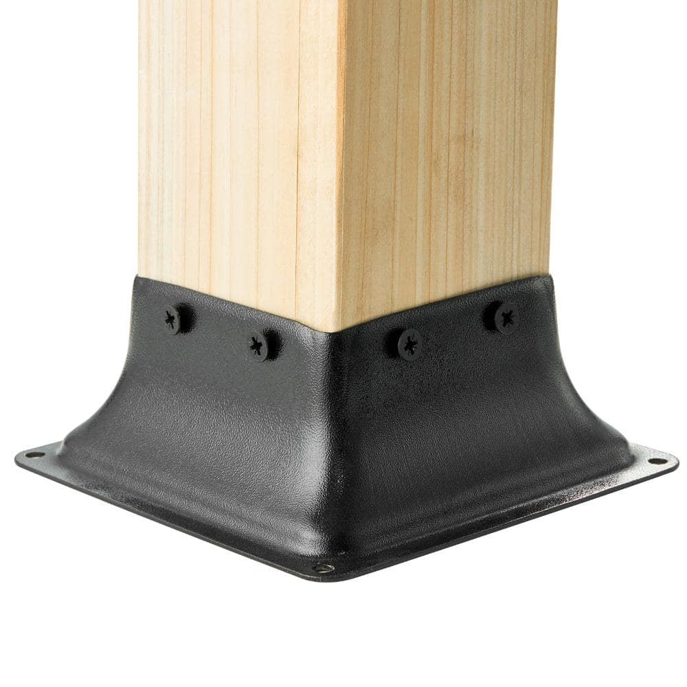 "Post Base 4x4 10Pcs,Internal 3.6""x3.6"" Heavy Duty Powder-Coated Steel Post Bracket Fit,for Deck Handrail Railing Support" price history on PriceWatchPro