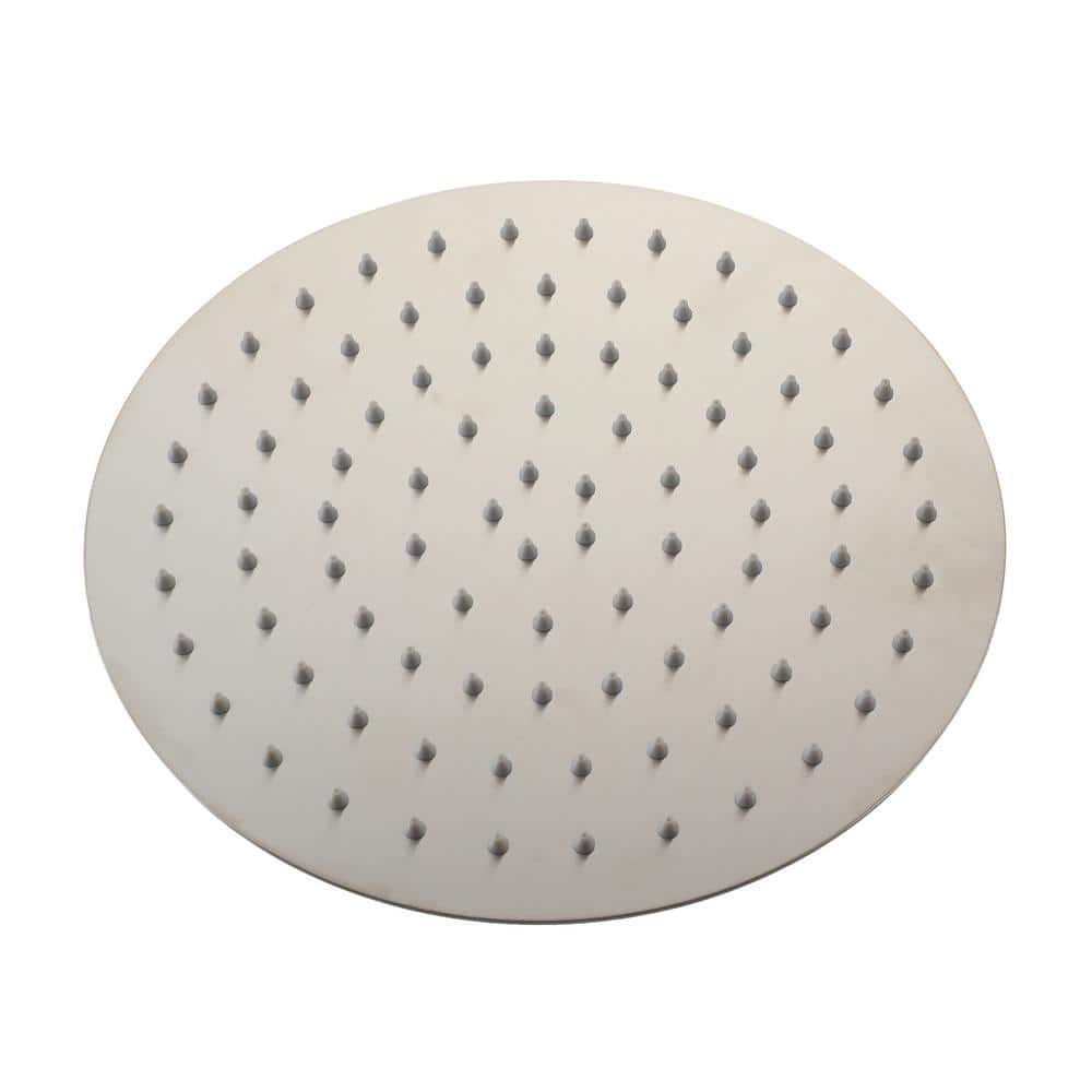 10" Round Brushed Nickel Rain Shower Head