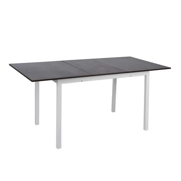 Homy Casa Bari 63 in. Rectangular Dark Brown MDF Dining Table (Seat 6)