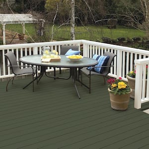 8 oz. #SC-120 Ponderosa Green Solid Color Waterproofing Exterior Wood Stain and Sealer Sample