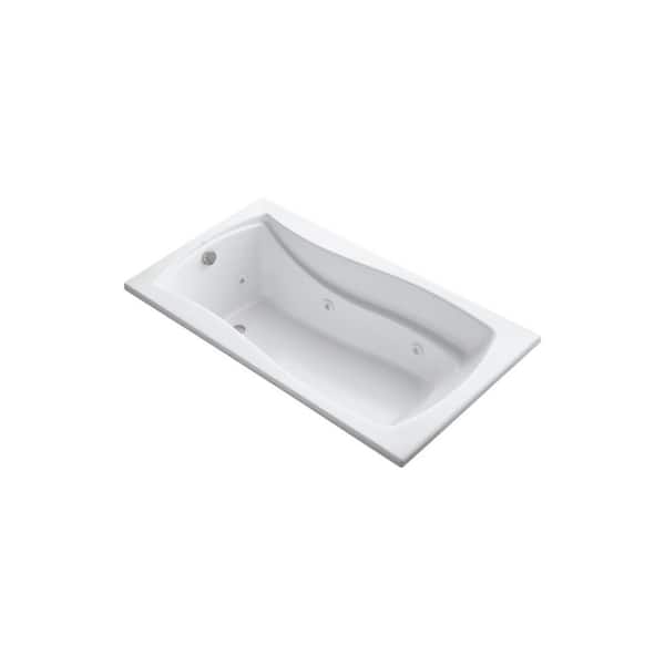 KOHLER Mariposa 66 in. Rectangular Drop-in Whirlpool Bathtub in White
