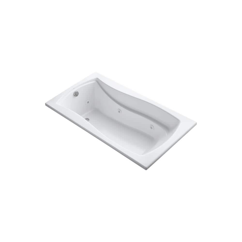 Mariposa 66 in. Rectangular Drop-in Whirlpool Bathtub in White price history on PriceWatchPro