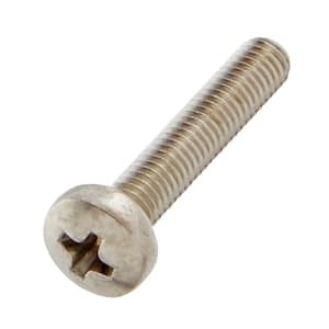 M3-0.5x16mm Stainless Steel Pan Head Phillips Drive Machine Screw 2-Pieces