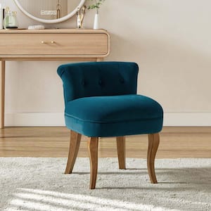 JEAREY Elegant 1-Piece Velvet Dark Green Makeup Vanity Stool with Storage  BHHZD-Dark Green - The Home Depot