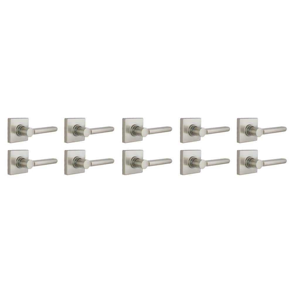 Tonebridge Satin Nickel Hall/Closet Door Lever with Square Rose 10-Pack price history on PriceWatchPro