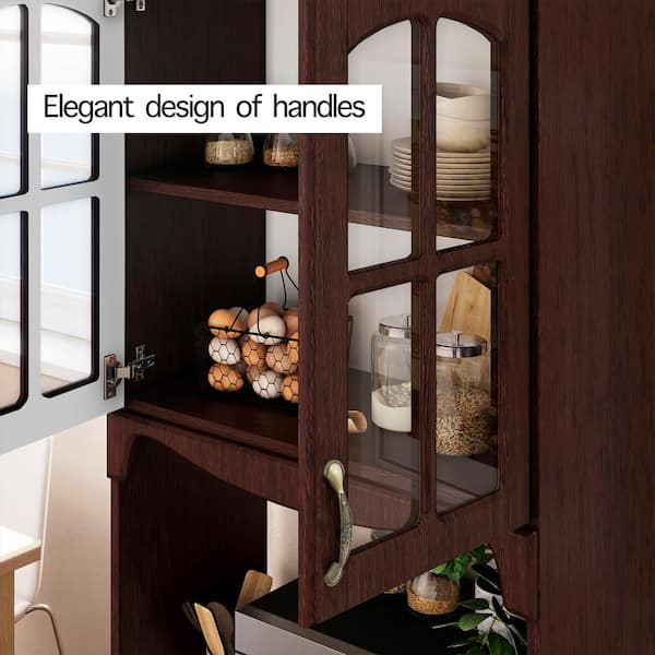 mDesign Plastic Corner Kitchen Cabinet, Pantry Storage Shelf
