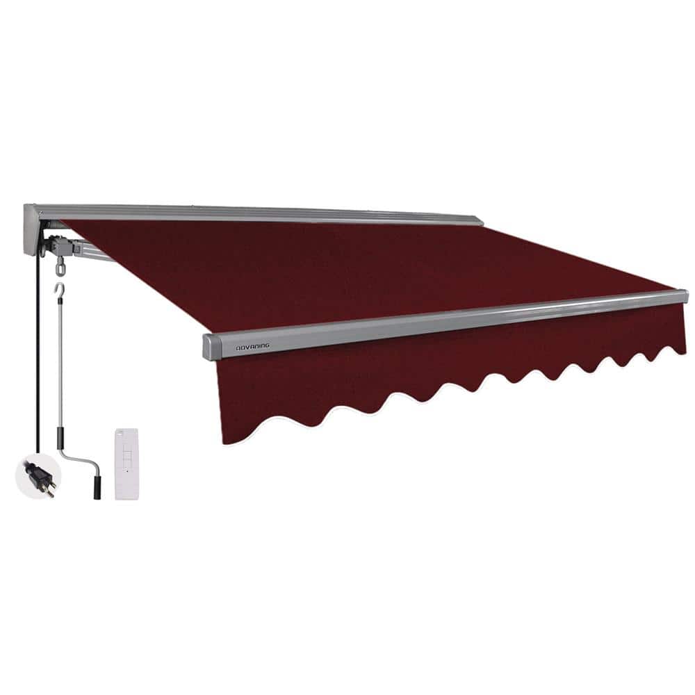 12 ft. Classic Series Semi-Cassette Electric w/Remote Retractable Patio Awn