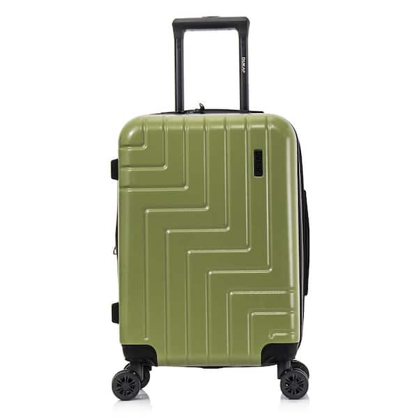 DUKAP Zahav Light-Weight 20 in. Hardside Spinner Luggage Carry-On Green