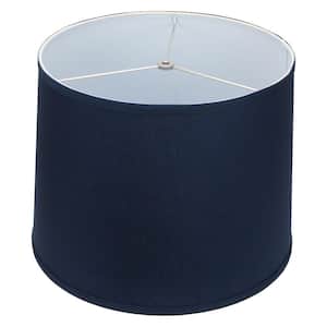 16 in. x 12 in. Linen Navy Blue Empire Lamp Shade