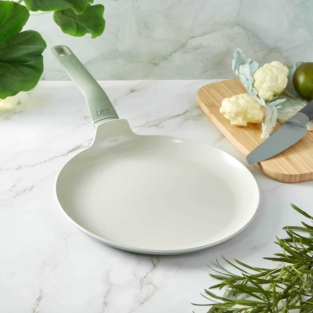 BergHOFF Sage Green Nonstick Ceramic Pancake Pan 10.25" Recycled Aluminum