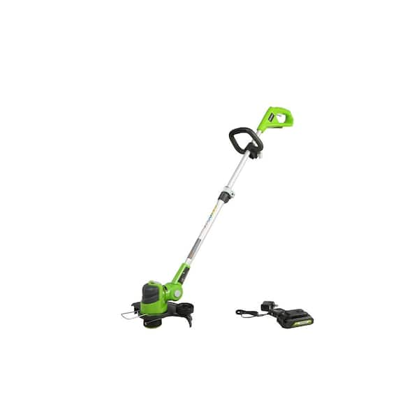 Photo 1 of 12 in. 24-Volt Battery Cordless String Trimmer with 2.0 Ah - DOES NOT INCLUDE BATTERY