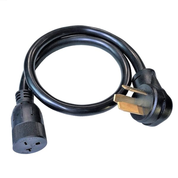 3FT OVEN EXTENSION CORD FEMALE 10-50R 3-PRONG RECEPTACLE MALE 10-50P 3-PIN PLUG 
