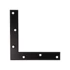8 in. Black Flat Corner (4-Pack)