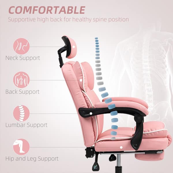 Lumbar Support Womens Computer Chair Executive Desk Chair COOLHUT