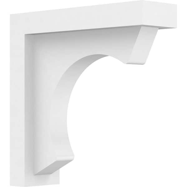 Ekena Millwork 2 in. x 7 in. x 7 in. Standard Emerson Unfinsihed Architectural Grade PVC Bracket