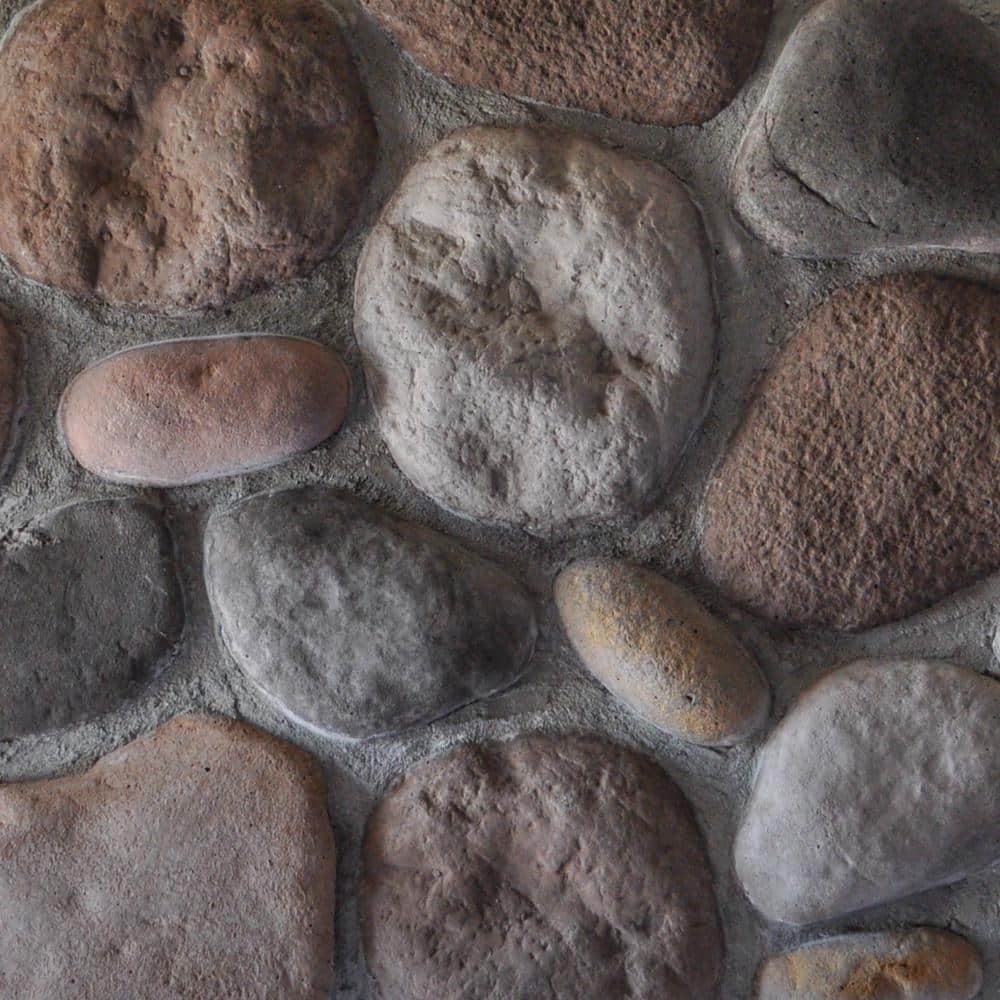 Traditional 7.5 in. x 9 in. Meherrin Concrete River Stone Concrete Stone Veneer (150 sq. ft./Crate) price history on PriceWatchPro
