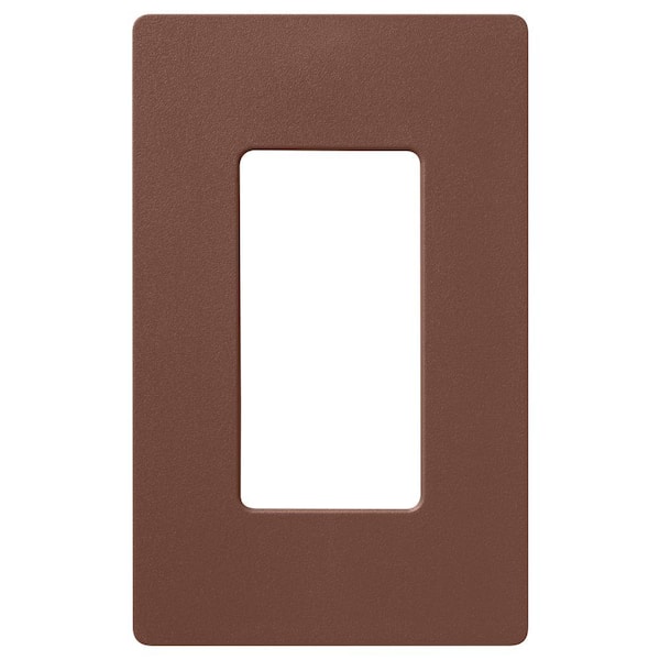 Lutron Claro 2 Gang Wall Plate for Decorator/Rocker Switches, Satin, Sienna (SC-1-SI) (1-Pack)