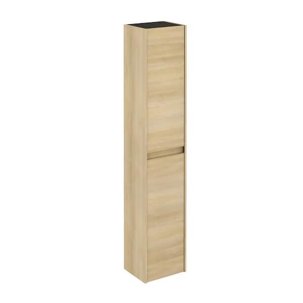 Ambra Column 11.8 in. W x 9.3 in. D x 59.1 in. H Wall Mount Bathroom Column in Nordic Oak