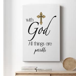 All Things Possible Gold By Wexford Homes Unframed Giclee Home Art Print 18 in. x 12 in.