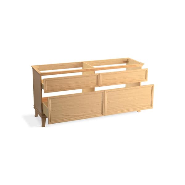 KOHLER Artifacts 72 in. x 21.89 in. D x 34.49 in. H Bath Vanity Cabinet without Top in Weathered Oak