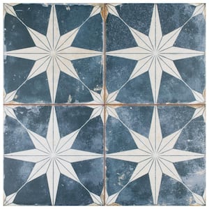 Take Home Tile Sample - Kings Star Sky 9 in. x 9 in. Ceramic Floor and Wall