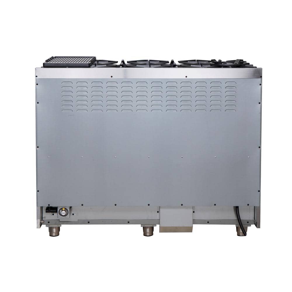 Massimo 48-inch Stainless Steel Dual Fuel Range with 8 Burners