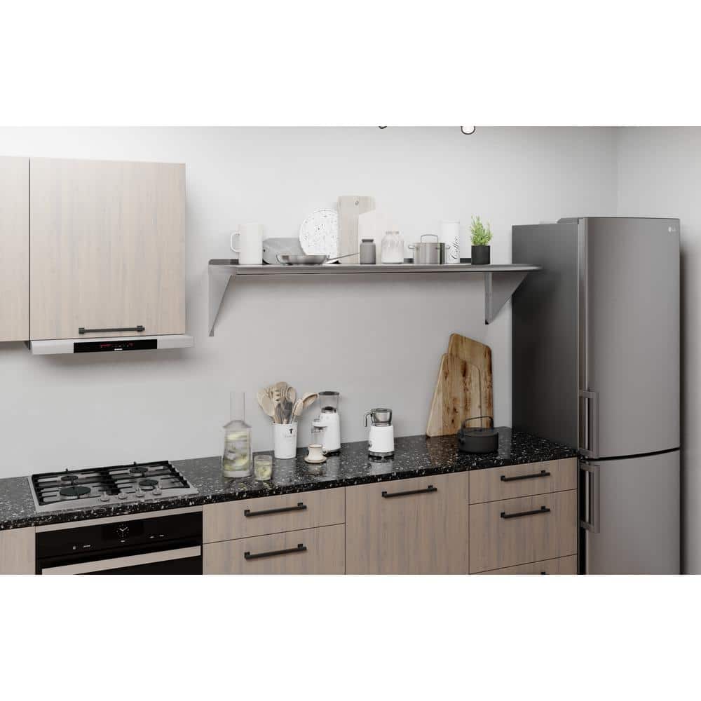 60" Stainless Steel Wall Shelf with Brackets
