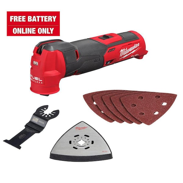 Milwaukee M12 FUEL 12V Lithium Ion Cordless Oscillating Multi Tool Tool Only 2526 20 The Home Depot