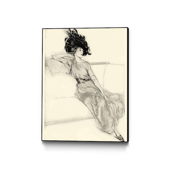 Unbranded 30 in. x 40 in. "Feather Hat I" by Vision Studio Framed Wall Art