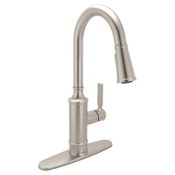 MOEN Gilden Single Handle Pull-Down Sprayer Kitchen Faucet with