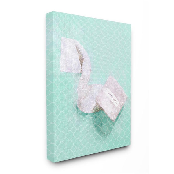 Stupell Industries Luxe Toilet Paper Over Geometric Tile Designer Detail By Ziwei Li Unframed Print Abstract Wall Art 16 in. x 20 in.