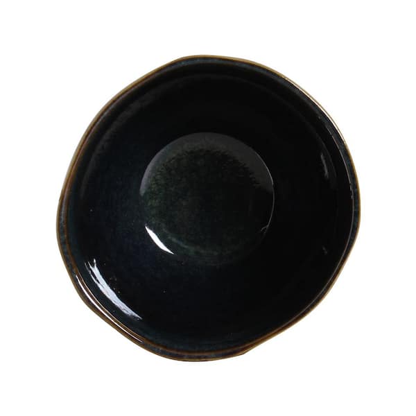 PORTO BRASIL 18.09 fl. oz. Oceano Dark Blue Stoneware Soup Bowl (Set of 6)