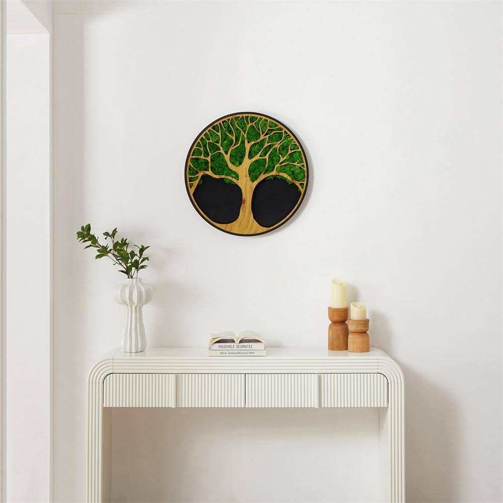 Metal Green, Vivid and Living, Natural Wall Architectural Decor, Life Tree 