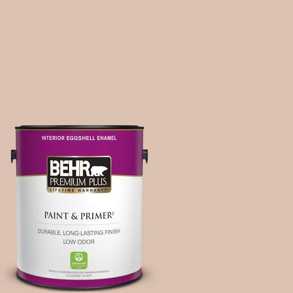 BEHR PREMIUM PLUS 1 gal. #S220-2 Artisan Tea Eggshell Enamel Low Odor Interior Paint & Primer