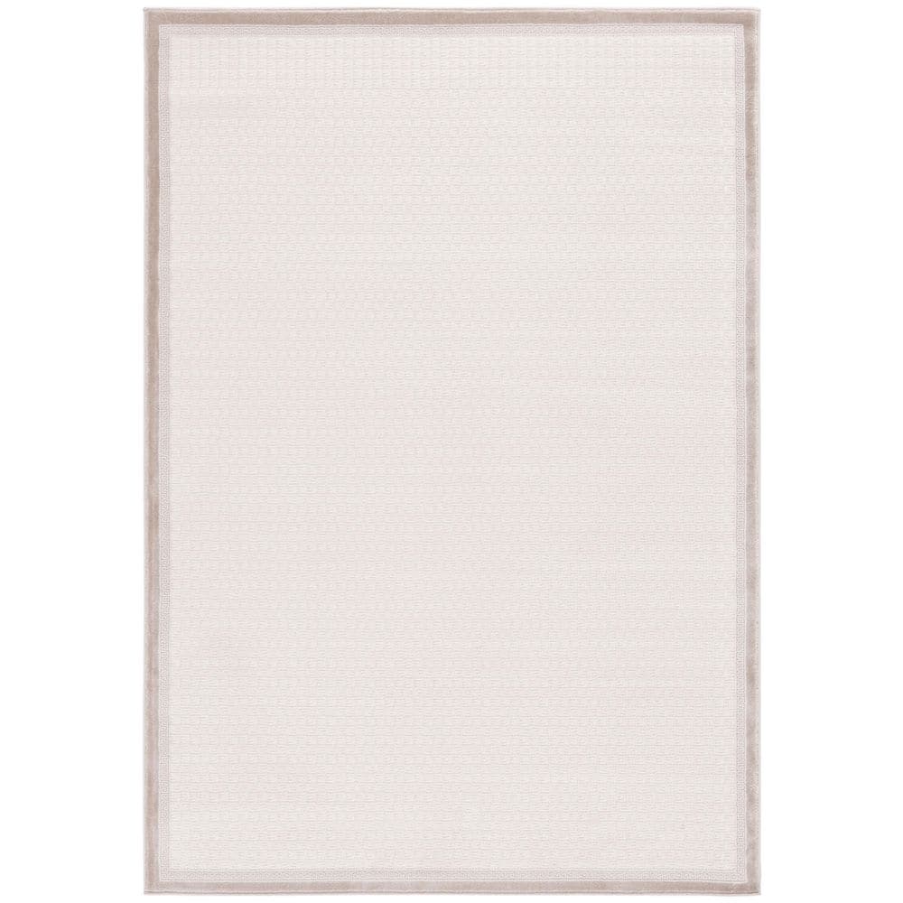 Prestige 8 ft. x 10 ft. Ivory/Beige Solid Border Area Rug price history on PriceWatchPro