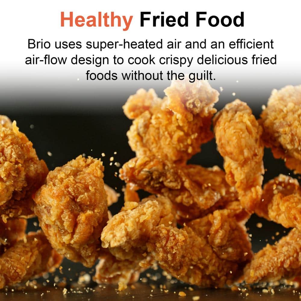Brio Plus 8 Qt. Black Air Fryer