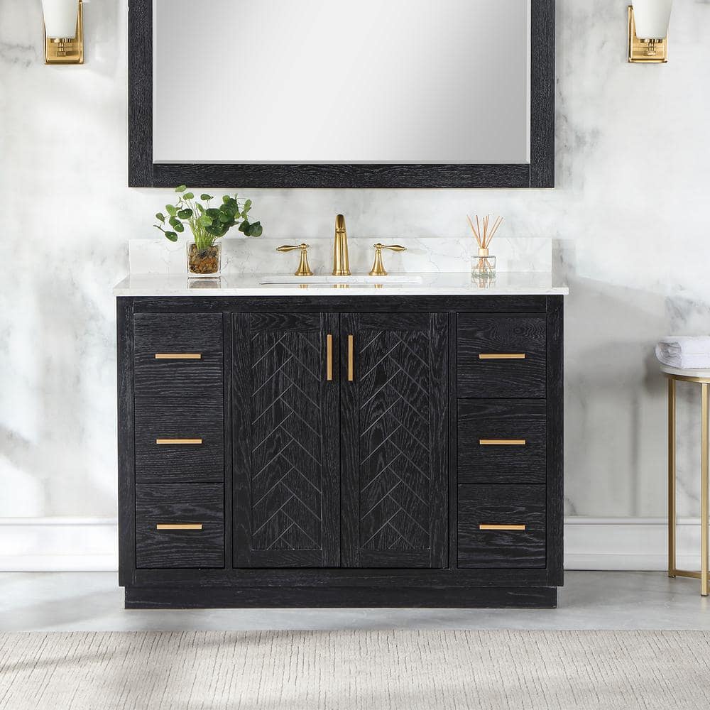 Altair Gazsi 48 in. W x 22 in. D x 34 in. H Bath Vanity in