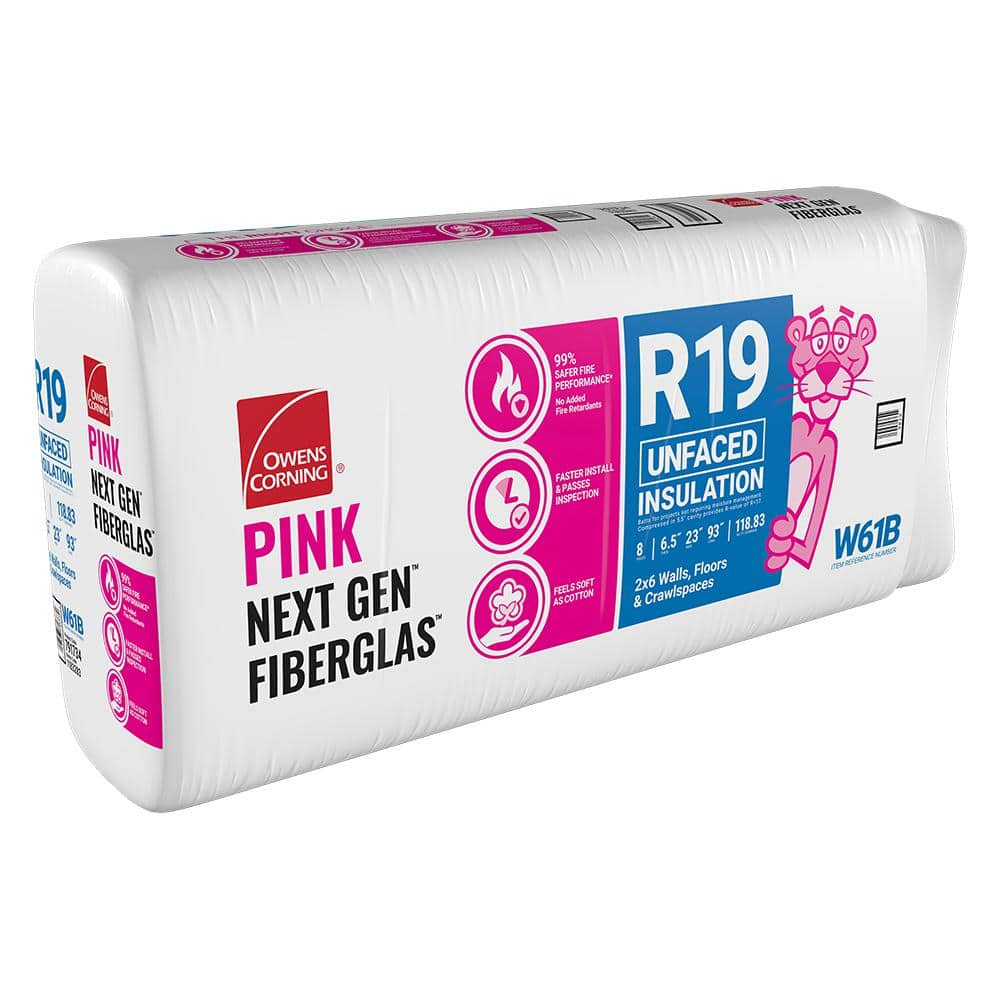 Owens Corning R-19 Single Faced Fiberglass Roll Insulation 75.07-sq ft  (23-in W x 39.2-ft L) Individual Pack