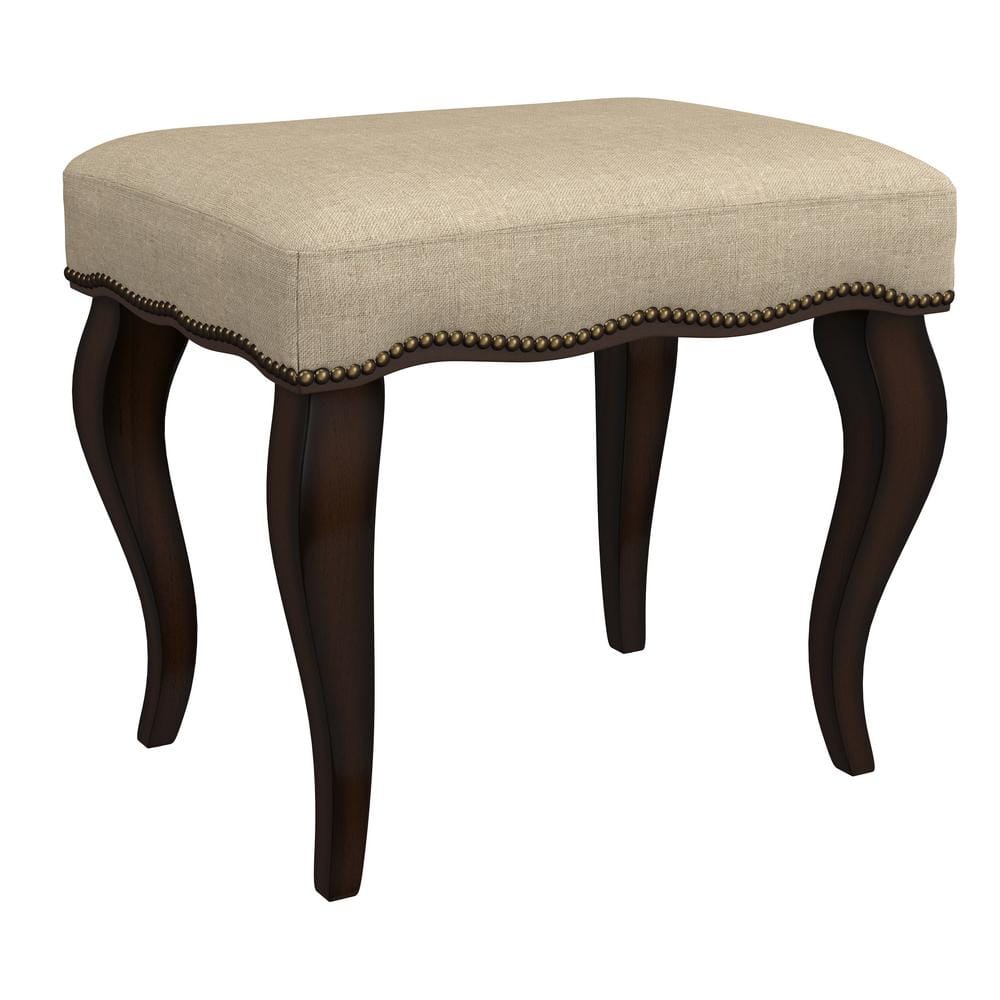 Hillsdale Furniture Burnished Oak Hamilton Backless Vanity Stool